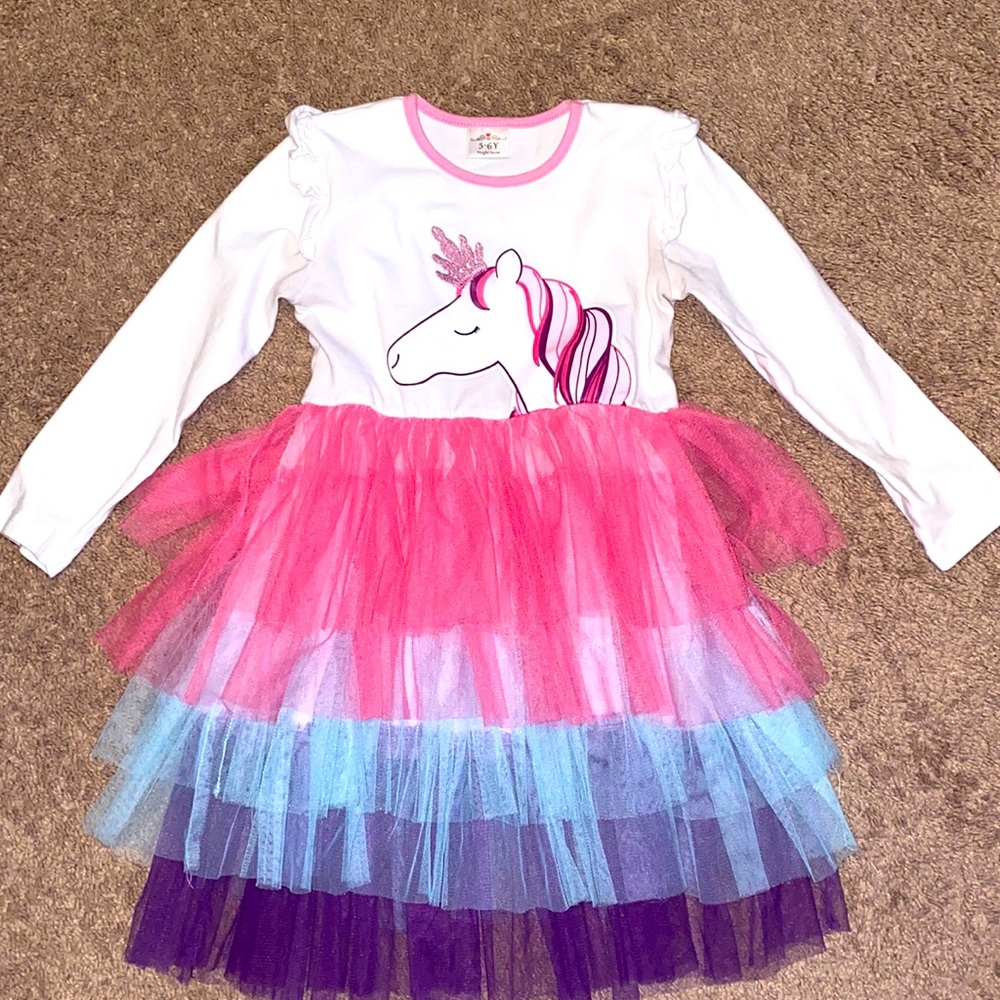 Girls Unicorn Dress